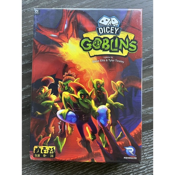 Dicey Goblins Board Game by Steve Ellis 2016 Renegade Games, New and Sealed - Picture 1 of 8